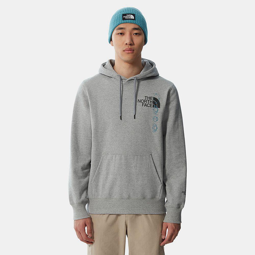 The North Face Expedition Graphic Ανδρικα Φούτερ Hoodie - Γκρι (IPNB87196)